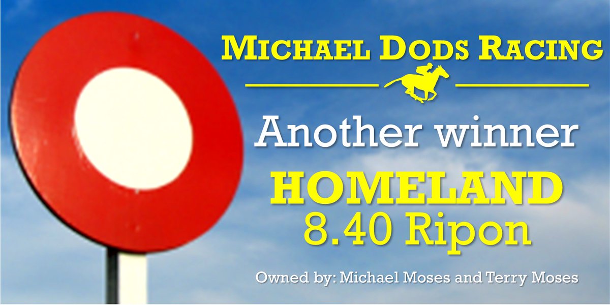 A 12th winner in July. Congrats to Homeland's owners Michael and Terry Moses.