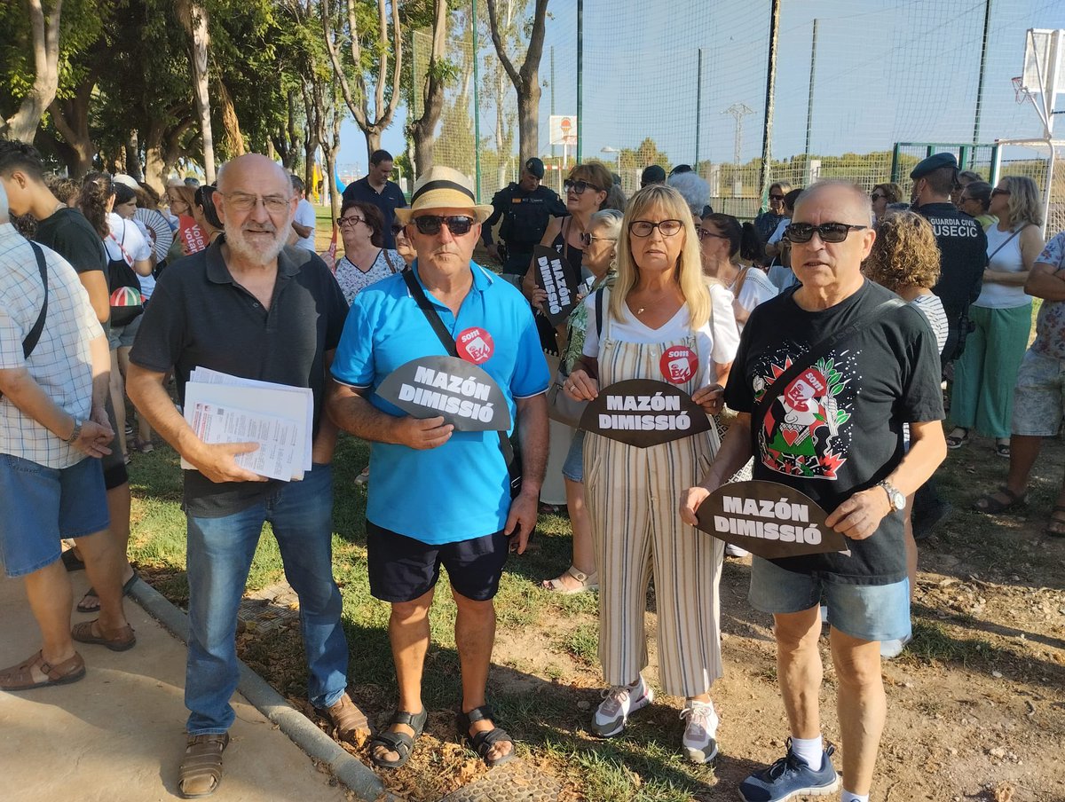 Hui nou mesos després que la DANA arrasara el meu poble, Catarroja, ha sigut molt emotiu recorrer els nostres carrers abraçant a gent molt estimada mentre dèiem alt i clar #MazonDimissio 

PD: Continuem sense institut, sense garatges, sense ascensors…