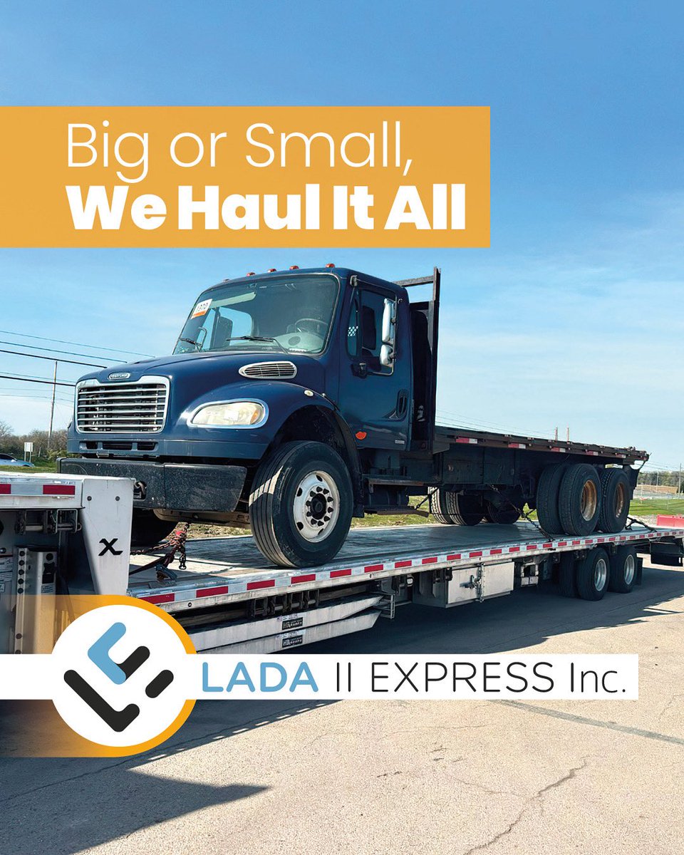 At Lada II Express, no load is too tough, and no detail is too small. Whether it’s oversized freight or specialized equipment, we’ve got the horsepower, the equipment, and the experience to deliver with precision.

Contact us today at:
+1 877 211 4001
+1 609 2255 188