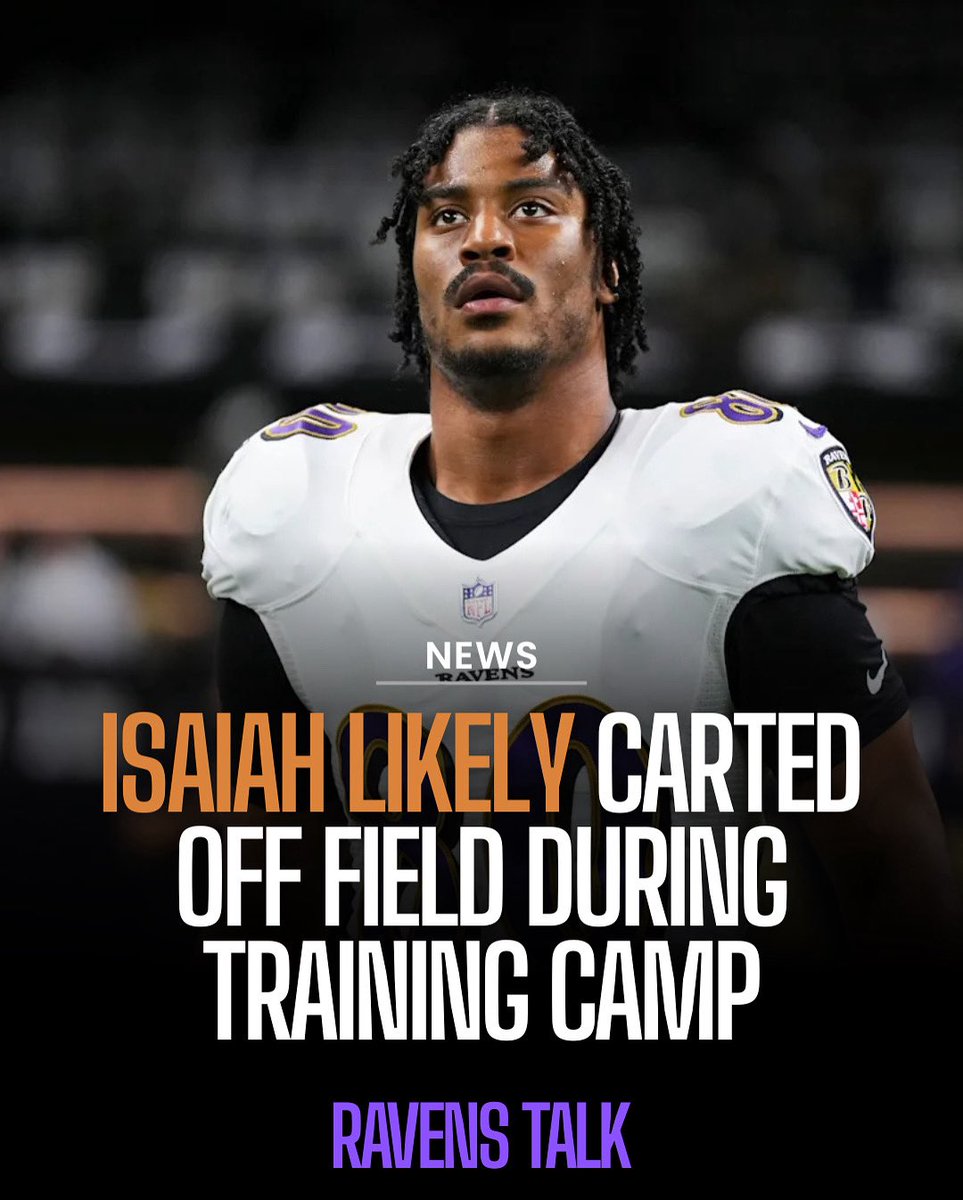 John Harbaugh expects TE Isaiah Likely to be out a few weeks with what he’s calling a rolled ankle. MRI upcoming to determine severity.