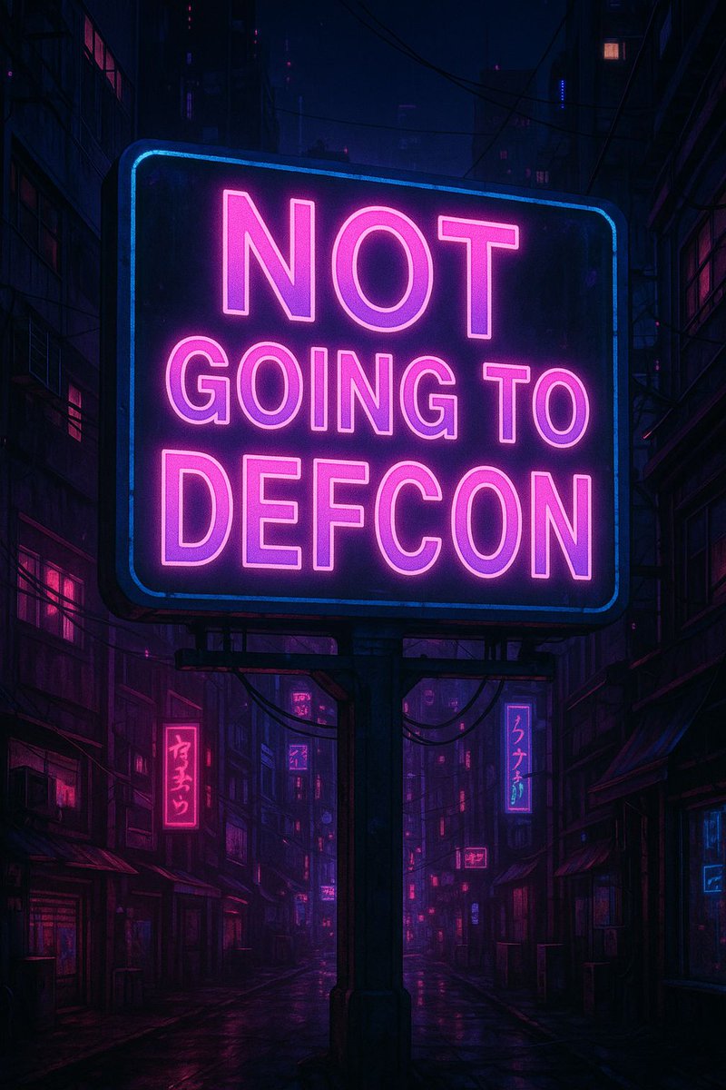 As everyone prepares for Hacker Summer Camp this year, don't look for me. I am taking this year away from Vegas and the events. I hope those of you that go next week have a great time, meet great people and come back still in good health.