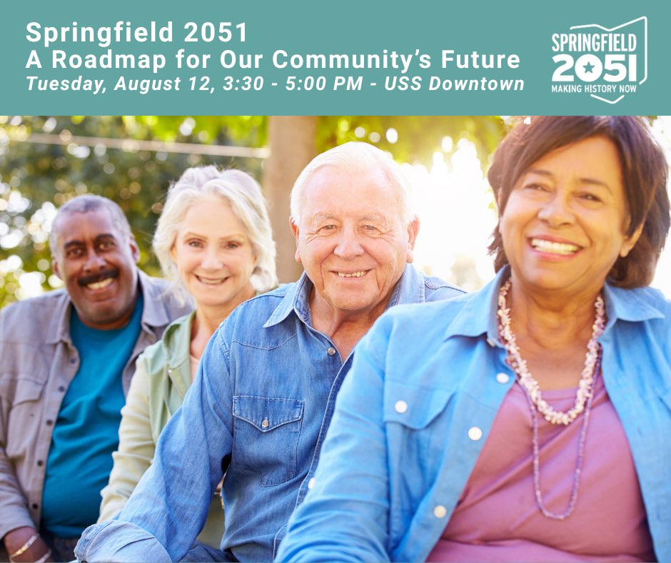Let Your Voice Be Heard in Springfield’s Future!🗣️
Join us for the Springfield 2051 Listening Session hosted by USS 125 W. Main St. on Tuesday, August 12, 3:30 PM to 5:00 PM.
🔗 RSVP here: bit.ly/4mdo8wt
 #ClarkCountyOhio #springfieldOhio #springfieldoh