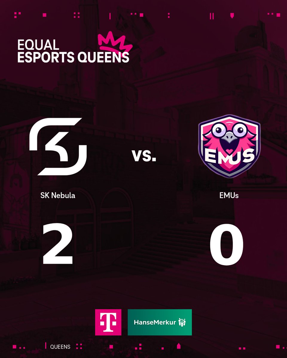 projectvgg's tweet photo. GGs! @SKGaming  Nebula gewinnt 2:0 gegen @Emus_Vlr 

Nach einem rasanten Start auf Map 1 lassen sie auch auf Ascent nichts anbrennen.
Souverän, konzentriert und damit geht’s für sie weiter im Upper Bracket Finale! 🔥

#EQUALESPORTS https://t.co/eBNx2ErKyh