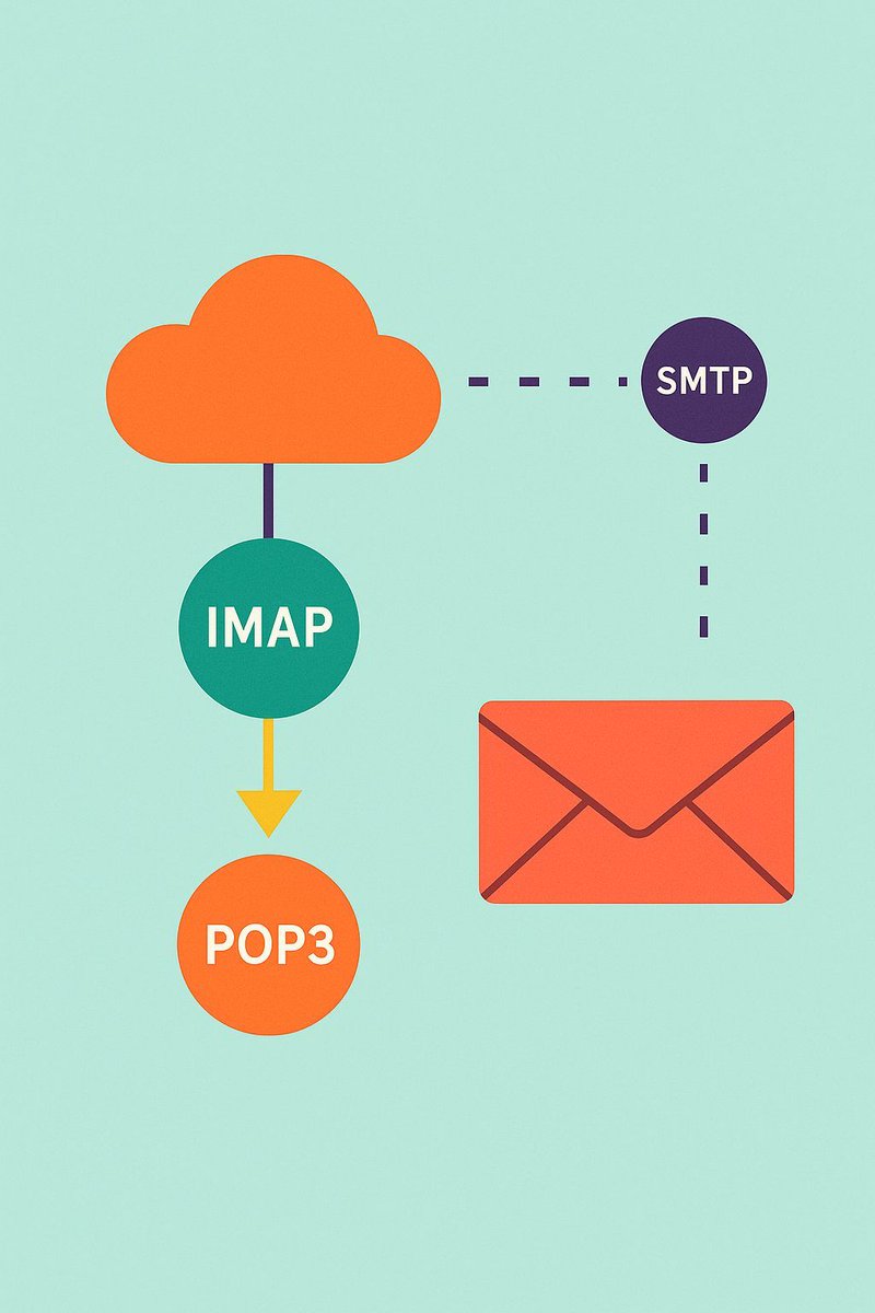 MailSlurp's tweet image. From syncing across devices to offline access, understanding IMAP, POP3, and SMTP helps you choose the right protocol for managing and sending emails at scale.
#EmailProtocols #IMAP #POP3 #SMTP #TechSimplified #EmailManagement
buff.ly/v6tLa6L