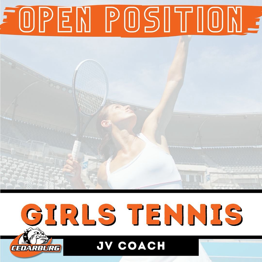 Jon Hannam (@chsadjhannam) on Twitter photo Cedarburg is looking for a JV Coach for our Girls Tennis team!
If you are interested, please email us for more information.
jhannam@cedarburg.k12.wi.us
#UnleashTheDogs Cedarburg is looking for a JV Coach for our Girls Tennis team!
If you are interested, please email us for more information.
jhannam@cedarburg.k12.wi.us
#UnleashTheDogs