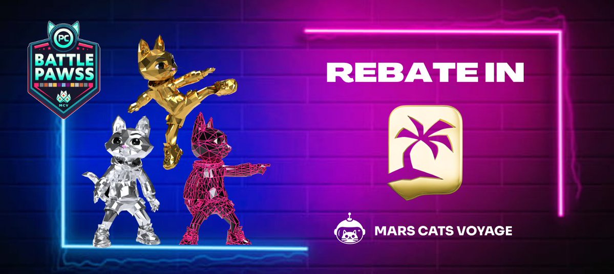 Mars Cats Ventures (@marscatventures) on Twitter photo Excited to announce that all <a href="/BattlePawss/">Battle Pawss</a> mint rebates will be in $ISLAND ποΈ
A rebate is more than a refund it's an invitation into <a href="/Nifty_Island/">Nifty Island π</a>
Note: Rebates only apply to rebate vouchers & discount perks. You must mint to receive your $ISLAND rebate!
πͺ $ISLAND will be Excited to announce that all <a href="/BattlePawss/">Battle Pawss</a> mint rebates will be in $ISLAND ποΈ
A rebate is more than a refund it's an invitation into <a href="/Nifty_Island/">Nifty Island π</a>
Note: Rebates only apply to rebate vouchers & discount perks. You must mint to receive your $ISLAND rebate!
πͺ $ISLAND will be