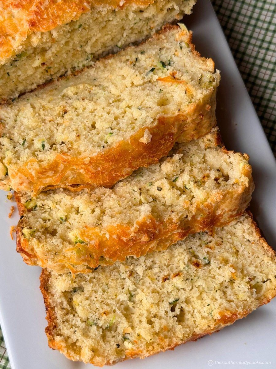 Recipe:  thesouthernladycooks.com/italian-zucchi…
Most zucchini bread is sweet but this quick Italian zucchini bread is savory and goes perfect with any meal.  Great with spaghetti.  #zucchini #bread