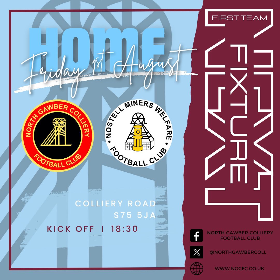 North Gawber Colliery FC (@northgawbercoll) on Twitter photo ๐ ๐๐๐ช๐๐๐ ๐๐๐ซ๐ง๐จ๐ฅ๐๐ฆ
Yesterday our Reserves played an experienced <a href="/ScissettFC/">Scissett FC</a> and ran out 6-3 victors!
โฝ๏ธโฝ๏ธ Wright
โฝ๏ธโฝ๏ธ Fairclough
โฝ๏ธ Bedford W
โฝ๏ธ Stoddart
Over to the Firsts on Friday as we welcome <a href="/NostellMWFC/">Nostell Miners Welfare FC</a> Reserves of the Yorkshire Amateur League. ๐ ๐๐๐ช๐๐๐ ๐๐๐ซ๐ง๐จ๐ฅ๐๐ฆ
Yesterday our Reserves played an experienced <a href="/ScissettFC/">Scissett FC</a> and ran out 6-3 victors!
โฝ๏ธโฝ๏ธ Wright
โฝ๏ธโฝ๏ธ Fairclough
โฝ๏ธ Bedford W
โฝ๏ธ Stoddart
Over to the Firsts on Friday as we welcome <a href="/NostellMWFC/">Nostell Miners Welfare FC</a> Reserves of the Yorkshire Amateur League.