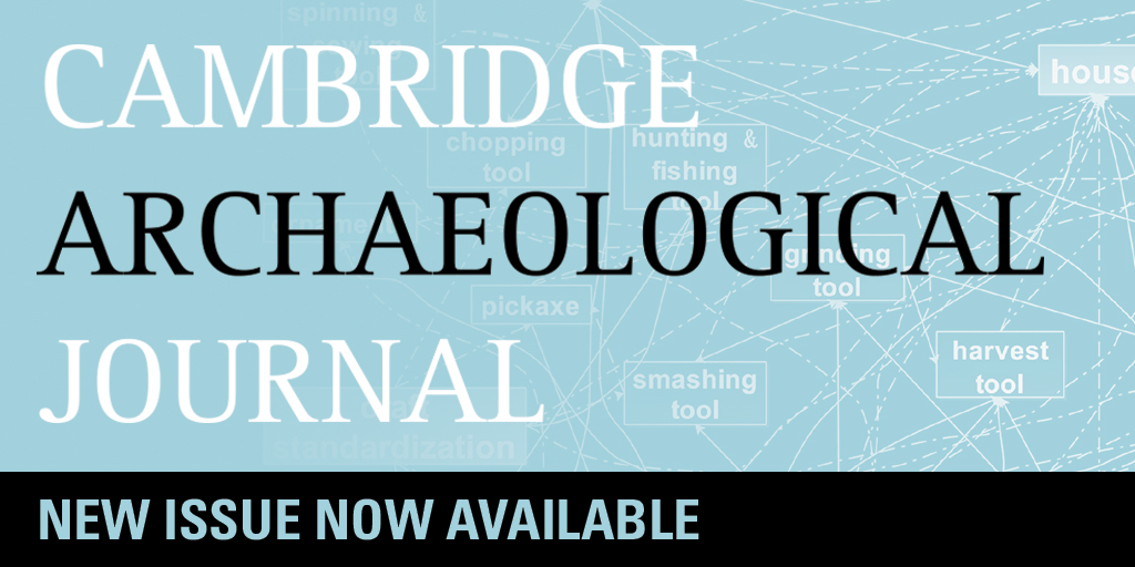 Cambridge University Press - Archaeology (@cambup_archaeo) on Twitter photo New Issue of Cambridge Archaeological Journal now available
📚 cup.org/44RtAQ6
#Archaeology #CambridgeJournals <a href="/UCamArchaeology/">Cambridge Archaeology</a> New Issue of Cambridge Archaeological Journal now available
📚 cup.org/44RtAQ6
#Archaeology #CambridgeJournals <a href="/UCamArchaeology/">Cambridge Archaeology</a>
