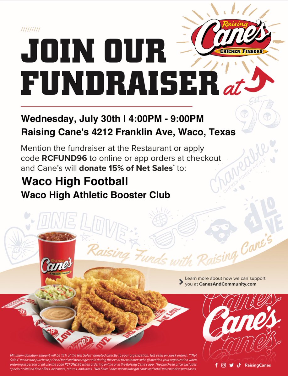 Help support Waco High Football this Wednesday!  
#cityonourchest