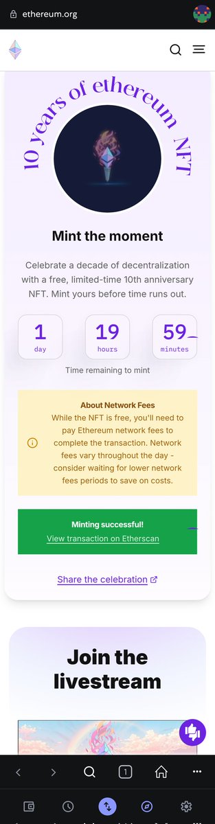 10 years of ETH.

Believe in somETHing!