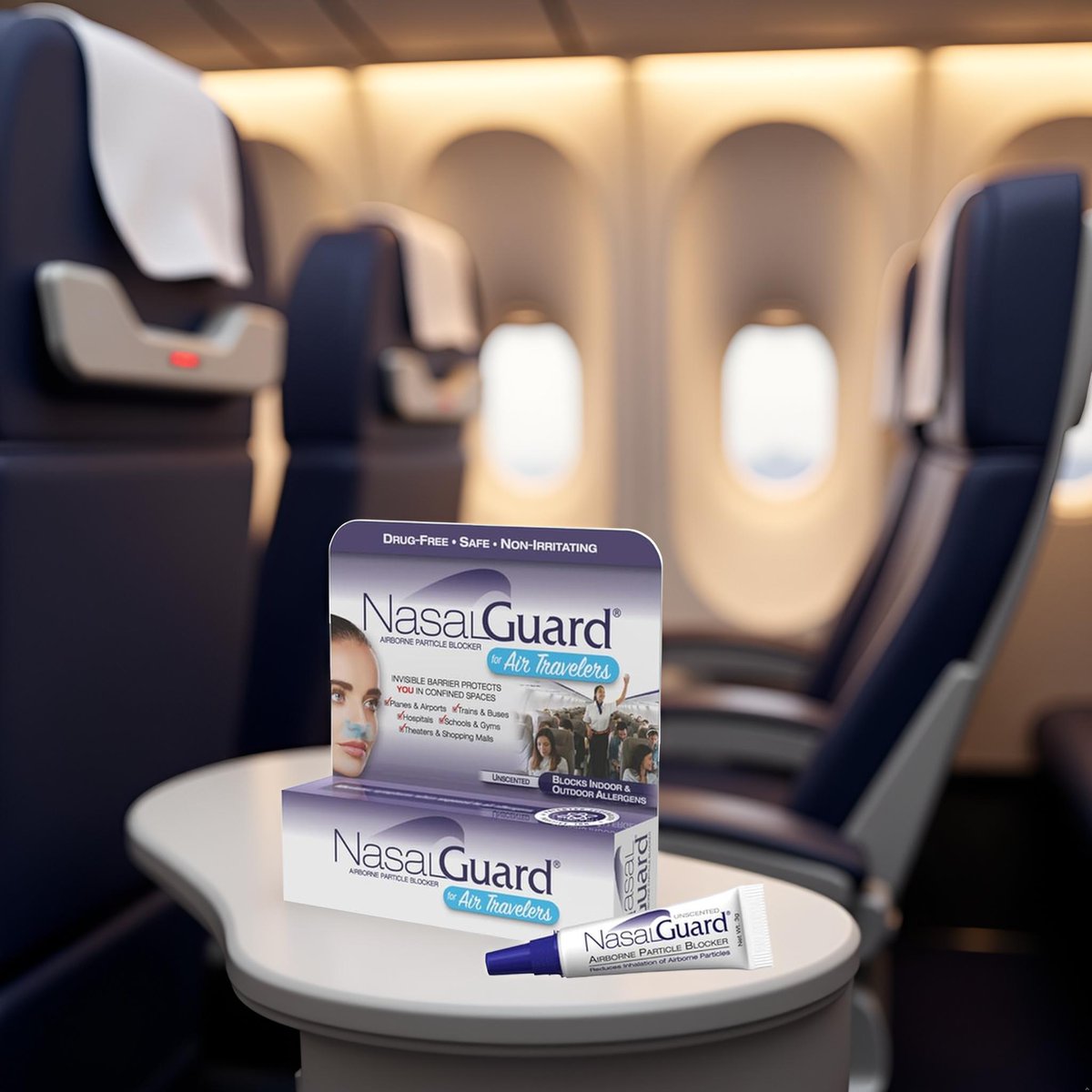 NasalGuard's tweet image. Jet-setting soon? ✈️
NasalGuard® Air Travelers blocks airborne particles in planes, airports &amp;amp; more.
🌿 Drug-free
🛡️ Safe &amp;amp; travel-ready
Don’t fly without it!
#TravelSmart #NasalGuard #CarryOnEssentials