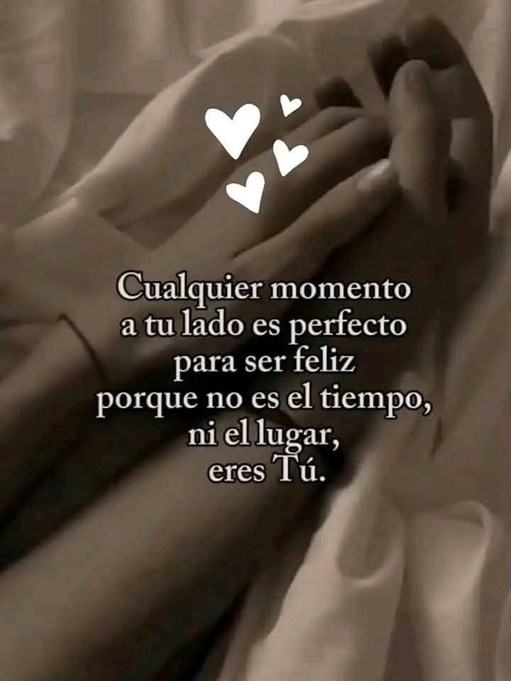 No importa el lugar, yo soy
------feliz estando a tu lado ❤️