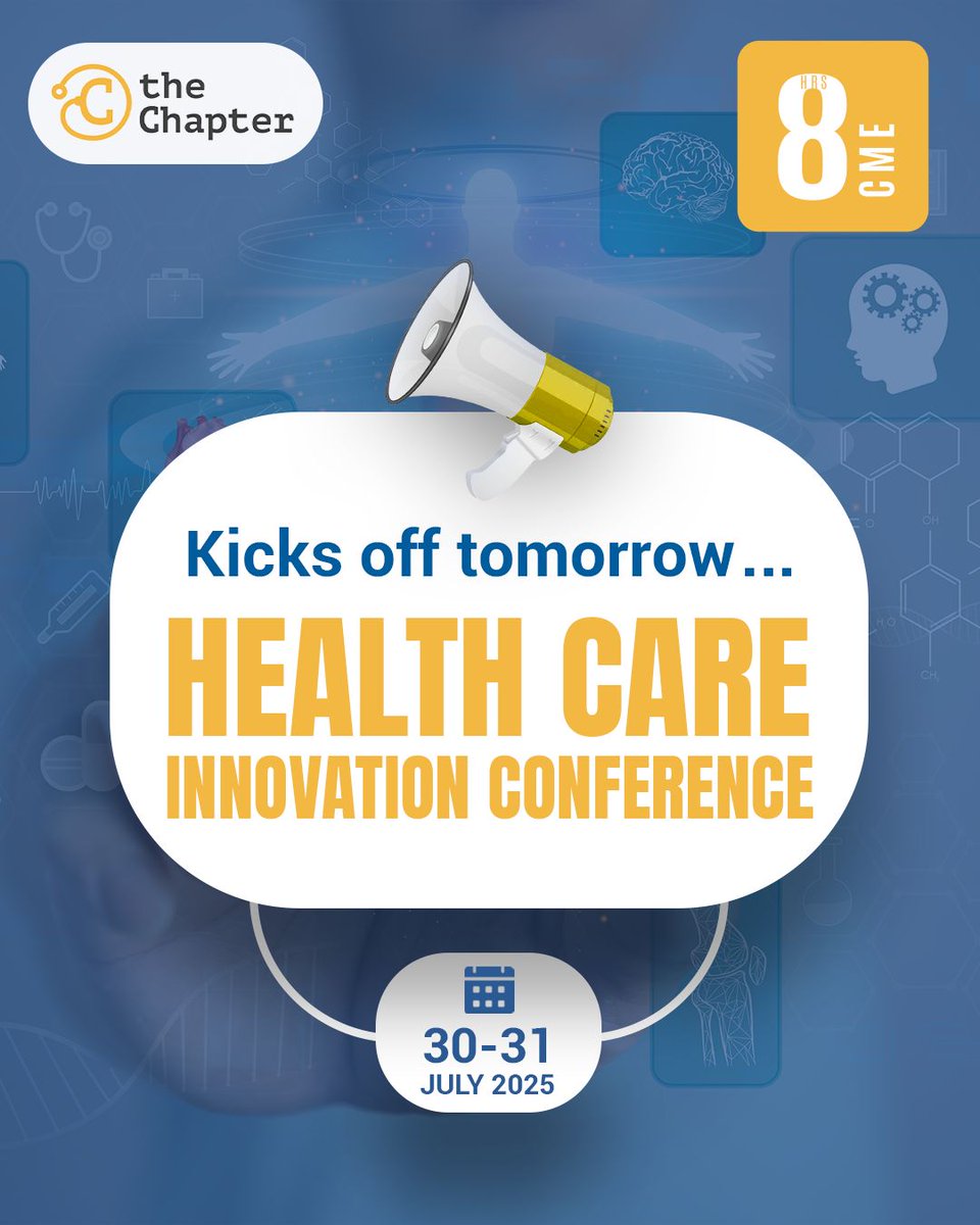 Tomorrow marks the start of a new chapter in healthcare.
Will you be there?
Join the Health Care Innovation Conference and be at the forefront of the transformation.

Register now — lead the change, don’t follow it.
lms.thechapter.academy/courses/Innova…

#health_research  #health_care