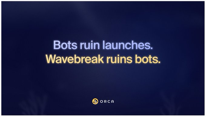 Wavebreak ruins bots promo image with Orca logo