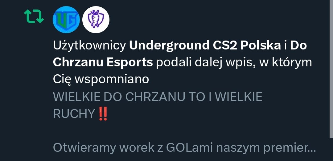 Drodzy przyjaciele z zielono-niebieskiego obozu, dziękujemy za wsparcie w postaci RT na postach psrtnerskich! Jeśli chcecie nam pomóc, prosimy o podanie dalej również artykułu o rankingu superionu, będziemy bardzo wdzięczni 😍

~ Admin