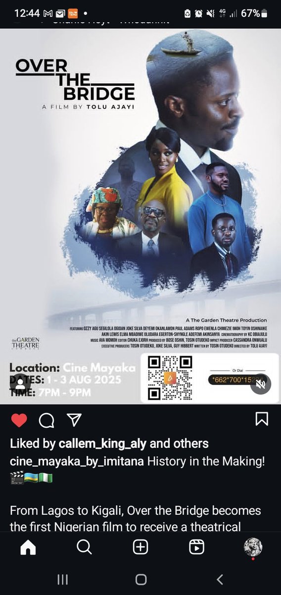 Tolulope ajayi (@teeman14) on Twitter photo Over the Bridge is "The first Nigerian film to receive theatrical release in Rwanda" Thank you so much🙏🏾🙏🏾 <a href="/screen_connect/">ScreenConnect</a> @cinemayaka
#giftthatkeepsgiving
#overthebridge Over the Bridge is "The first Nigerian film to receive theatrical release in Rwanda" Thank you so much🙏🏾🙏🏾 <a href="/screen_connect/">ScreenConnect</a> @cinemayaka
#giftthatkeepsgiving
#overthebridge