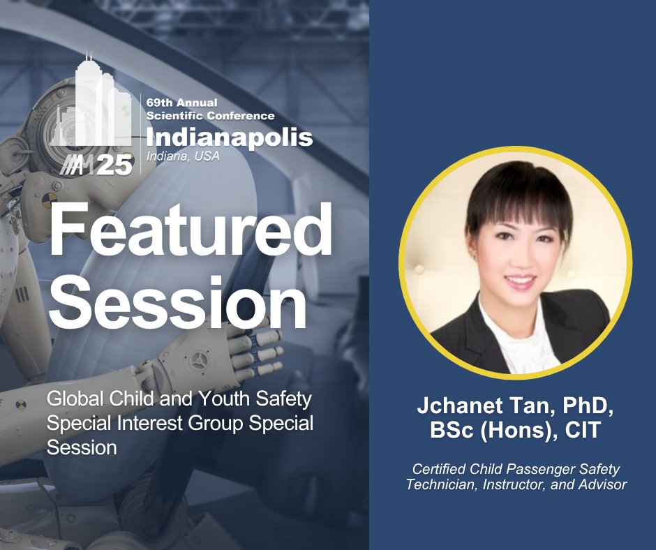 Hear the latest insights on youth automotive safety research at AAAM's 69th Annual Scientific Conference, October 7-10, in Indianapolis, IN!

Secure your spot - don't miss insightful sessions from leaders in automotive safety. Register now: aaam.org/annual-confere…