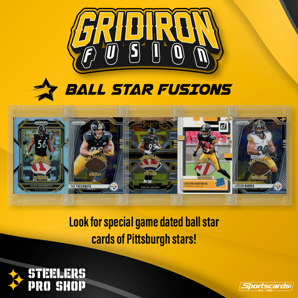 Series 3 of The Gridiron Fusions are here! 😤

Each pack contains one numbered card with game used material attached!

Get Yours ➡️ bit.ly/3HdwxBc