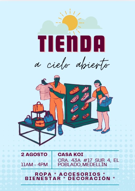 Este sábado estaremos con ReModa (ropa con historia) y con otros amigos artesanos, artistas y emprendedores en la Tienda a cielo abierto. ¡Nos vemos!
