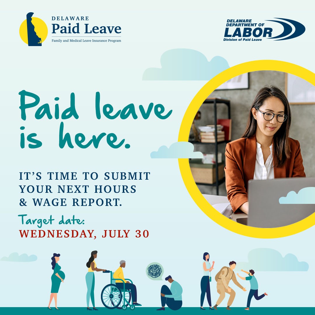 Here's your friendly reminder to submit your wage report before tomorrow!