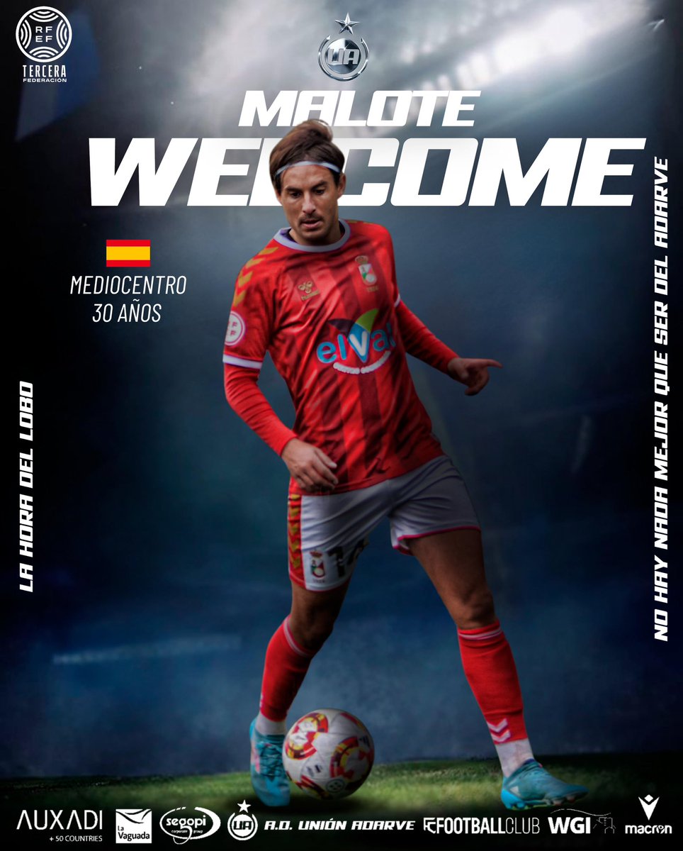 🚨 𝐅𝐈𝐂𝐇𝐀𝐉𝐄𝐒 | ¡Está de vuelta!

😝Malote regresa al Del Bosque 8 años después, con un ascenso a 2RFEF y varios partidos en dicha categoría a la espalda

🐺 ¡Bienvenido de nuevo!