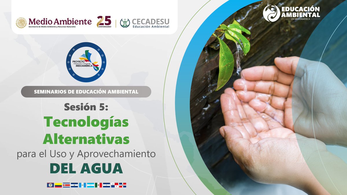 Proyecto Mesoamérica (@p_mesoamerica) on Twitter photo Seminarios de #EducaciónAmbiental 🌱
<a href="/SEMARNAT_mx/">SEMARNAT México</a>
✅¡Accede a la grabación completa de nuestro más reciente seminario!
🖥️«Sesión 5: Tecnologías Alternativas para el Uso y Aprovechamiento del Agua».
➡️🔗facebook.com/Semarnatmx/vid… Seminarios de #EducaciónAmbiental 🌱
<a href="/SEMARNAT_mx/">SEMARNAT México</a>
✅¡Accede a la grabación completa de nuestro más reciente seminario!
🖥️«Sesión 5: Tecnologías Alternativas para el Uso y Aprovechamiento del Agua».
➡️🔗facebook.com/Semarnatmx/vid…