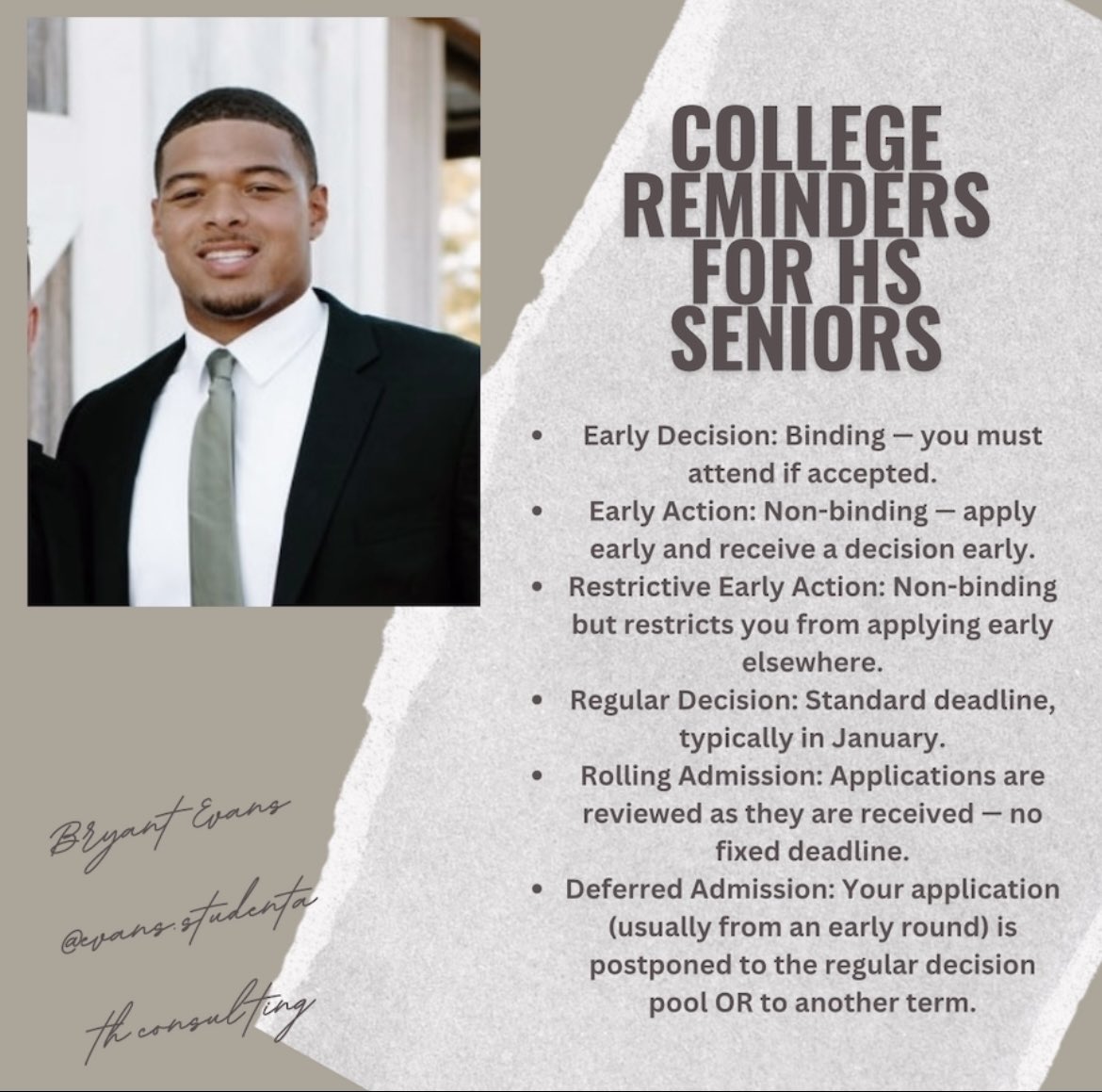 HS SENIORS .. just in case nobody told you📚

#studentathlete #athlete #college #admissions #ncaa #hssports #collegeadmissions
