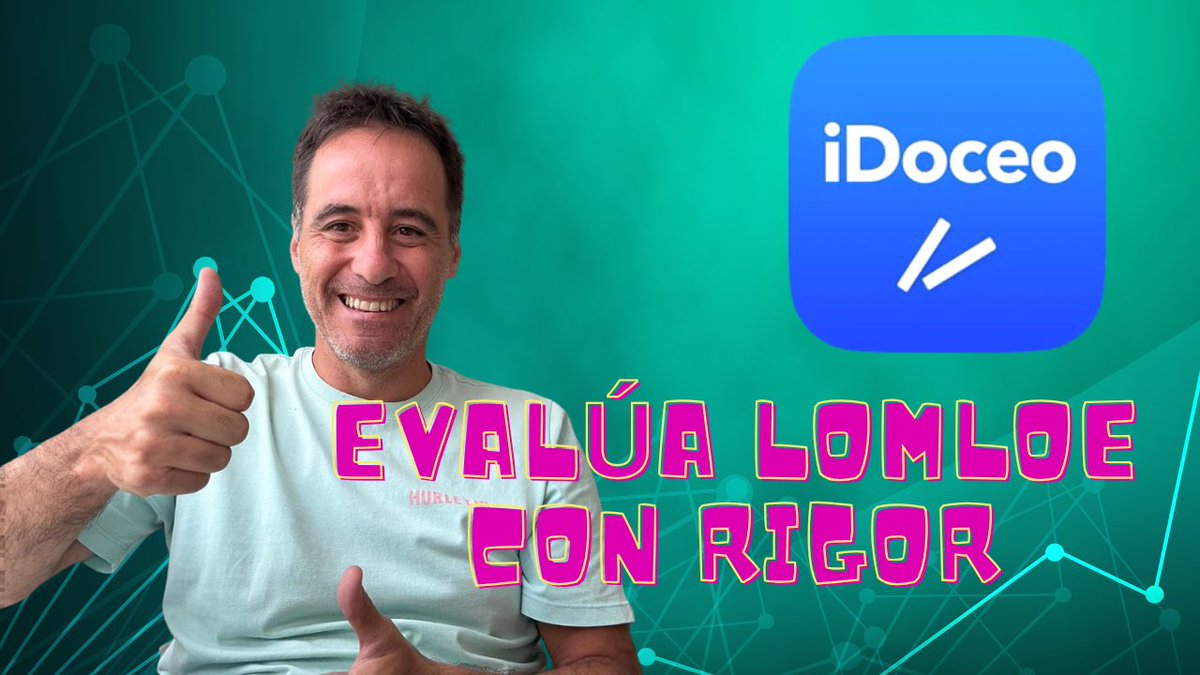 Aquí dejo un video explicando cómo organizo el cuaderno del profesor en Idoceo para evaluar la LOMLOE con rigor y de manera sencilla. Espero que os sea útil.  youtu.be/8y0VUOuTtGA?si…