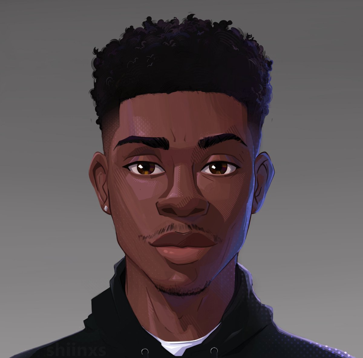 Black people in Spider-Verse art style 🕷