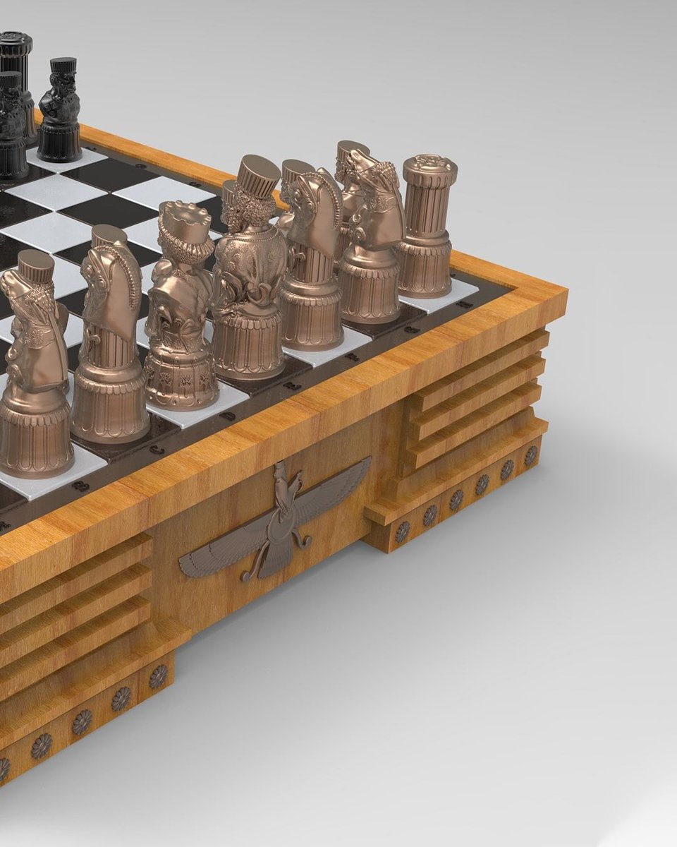 3D model of chess in the "Achaemenid Persian Period".