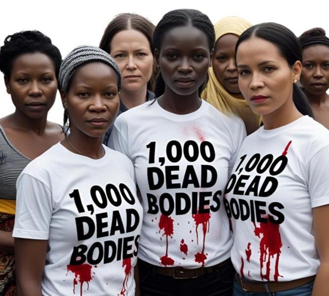 🕊️ #1000DeadBodies | Women's Day 2025
Join us on 9 August at Viva Connect, Cullinan, for a powerful visual protest against gender-based violence &amp; femicide.

1,000 body outlines.
1 voice for justice.
1 call to action.

📍 10AM–1PM | Wear plain white.