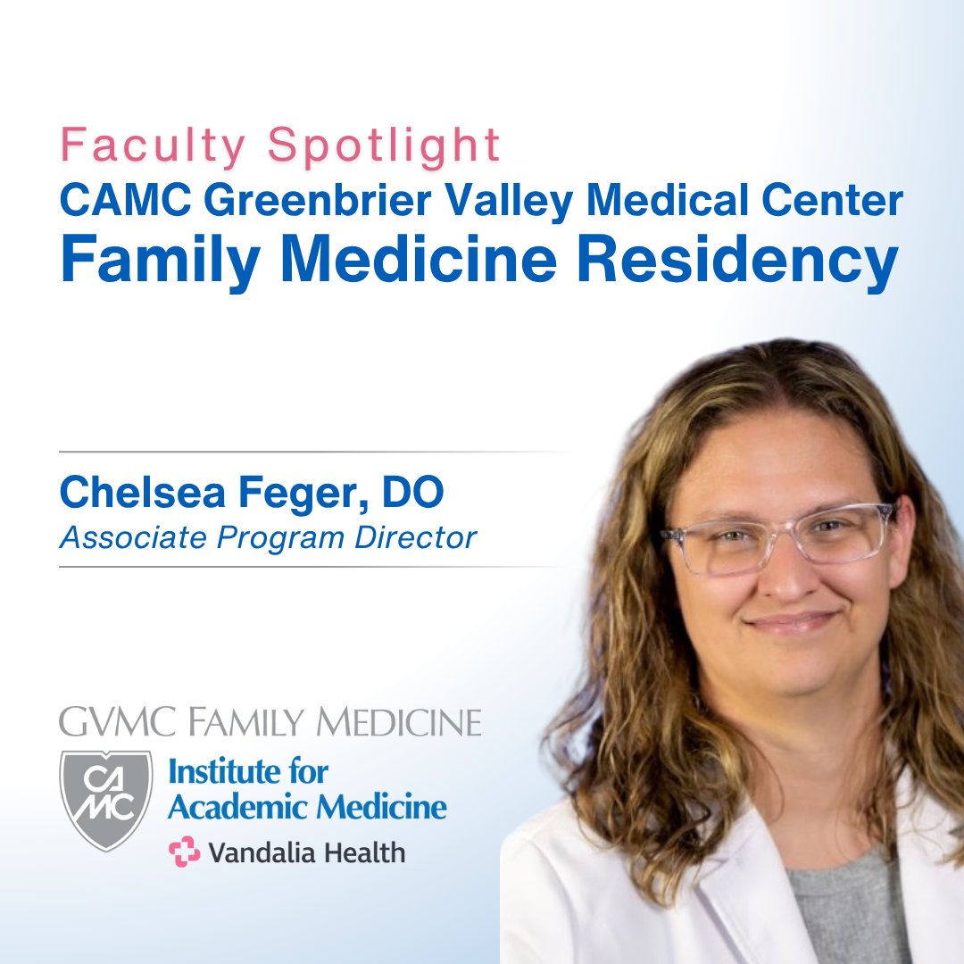 We are proud to spotlight Chelsea Feger, DO. She is dedicated to medical education, rural care and training the next generation of physicians. Dr. Feger was also recently named to The State Journal's Class of Generation Next: 40 Under 40!