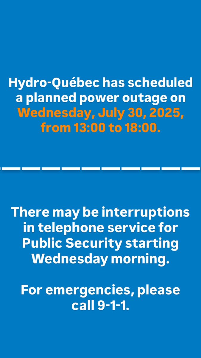 Sécurité publique VMR/Public Security TMR tweet media