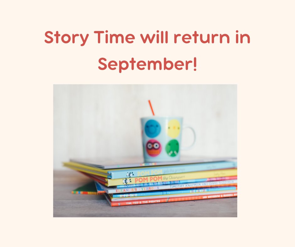 EglinLibrary's tweet image. Just a reminder that there&apos;s no Story Time this week ~ Story Time will return in September! Stay tuned for more updates closer to time.
#eglinlibrary