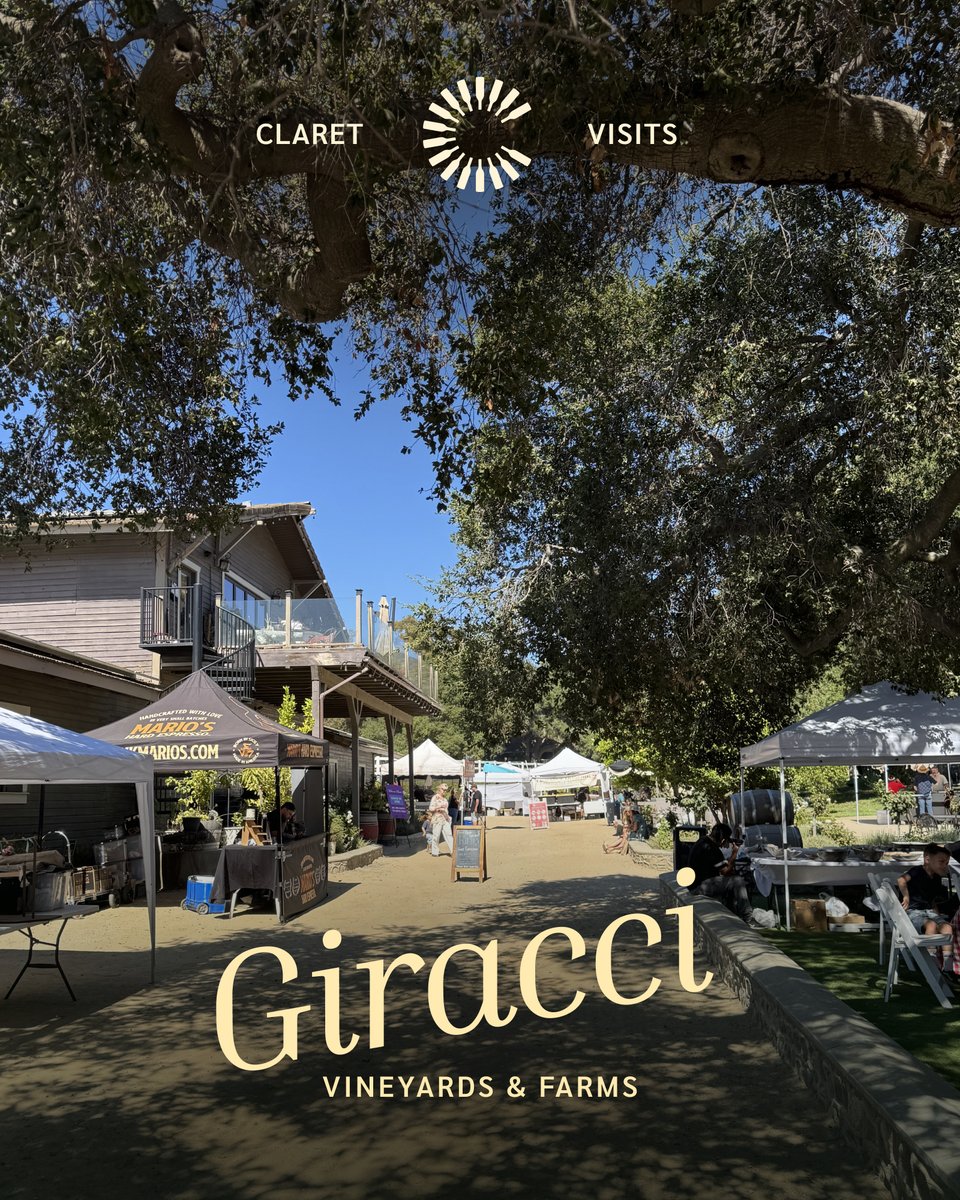 ClaretPlan's tweet image. We sent our “exploration team” to Giracci Vineyards in Silverado, CA — just a short drive from most OC cities. 🍷 Their Wine Sunday Market was full of great wine, food, &amp;amp; music. Hidden gem status confirmed.

#BevAlc #OrangeCounty #WineSunday #ClaretSolutions