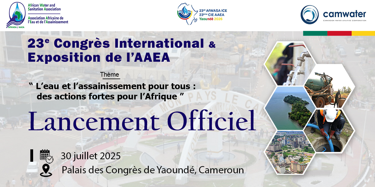 Cérémonie de lancement officiel du 23ᵉ Congrès International et Exposition de l’AAEA, ce mercredi 30 juillet 2025 à 15h GMT, au Palais des Congrès de Yaoundé, en présence du Ministre de l’Eau et de l’Énergie du Cameroun.

Suivez notre live sur Facebook : facebook.com/AfricanWateran…