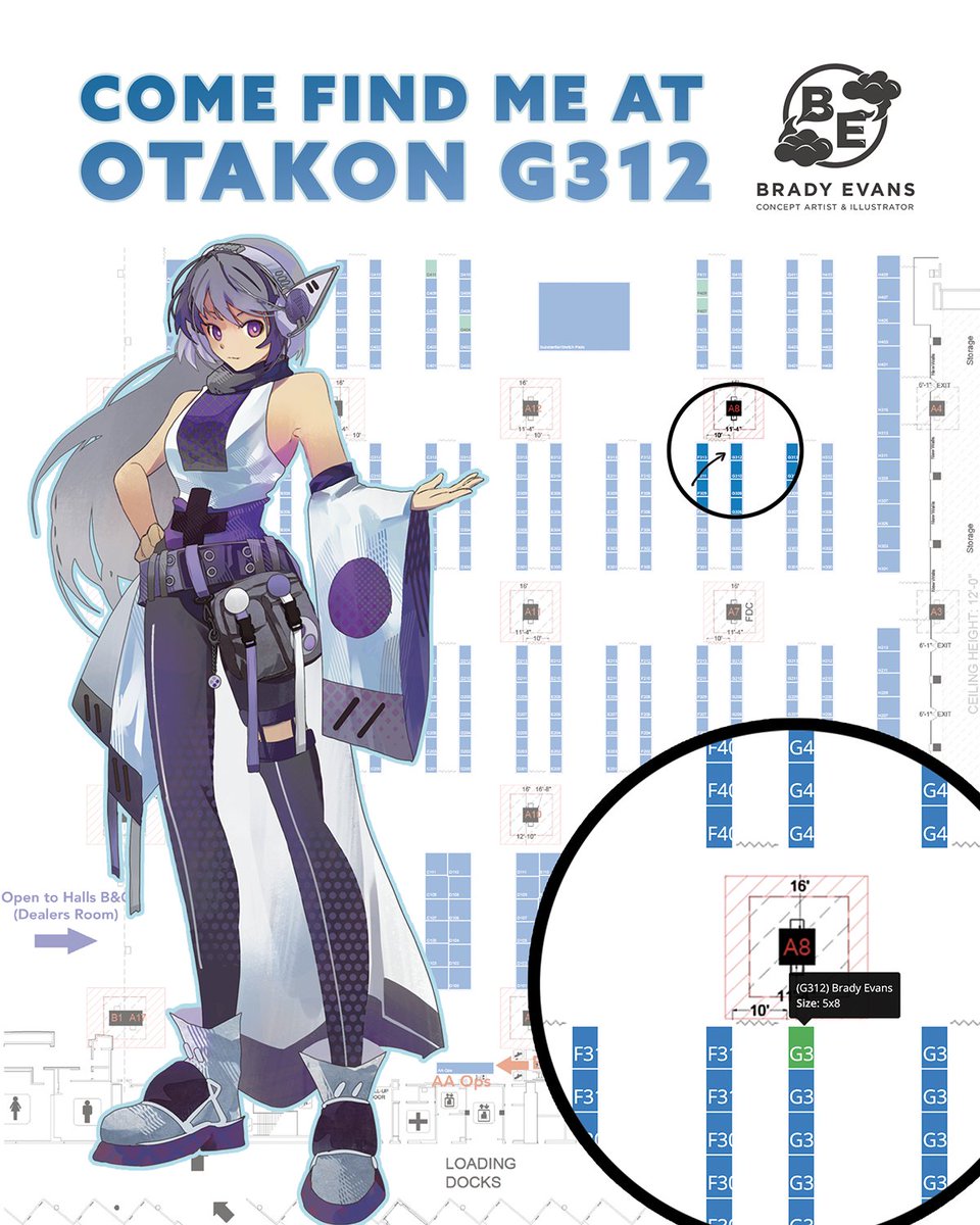 Find me at <a href="/Otakon/">Otakon</a> next weekend 8/8-10! I'll be at G312 ✌️