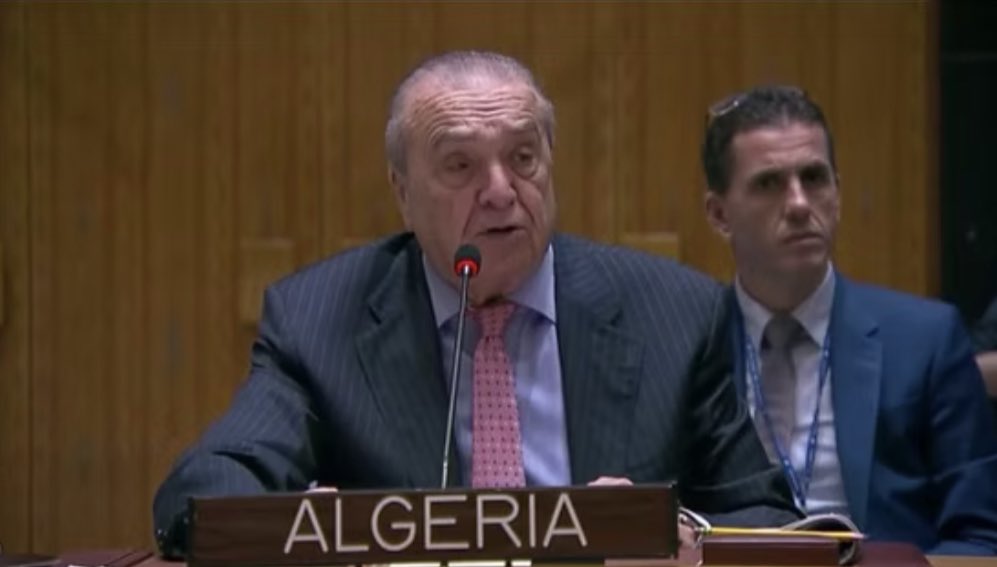 AfricanUnionUN's tweet photo. Today, the #UNSC convened a meeting on the renewal of the #CAR sanctions regime, with H.E. Amb. Amar Bendjama of #Algeria 🇩🇿 providing a joint-statement on behalf of the #A3Plus
Read the full A3Plus here: https://t.co/gKpLXkWRCl https://t.co/QTfdUeiMfY
