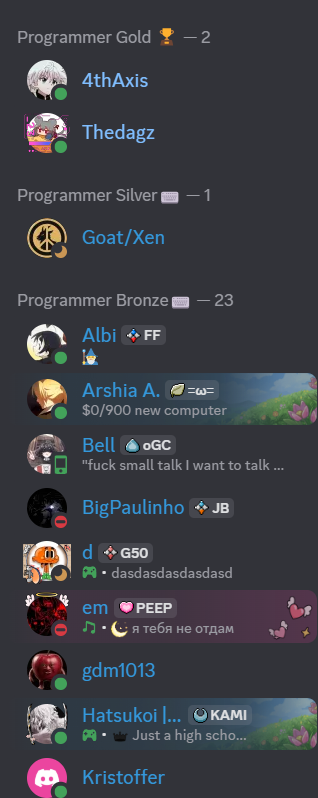 Just introduced tiers for my developer discord server, come join to see what your rank will be

discord.gg/f3ZqcDqTq5

#RobloxDev #ROBLOX
