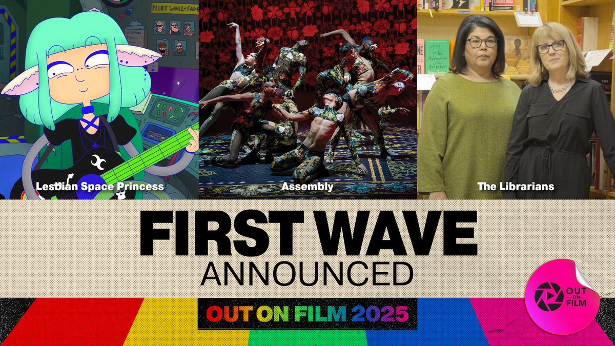 📣 FIRST WAVE DROP 🌈 Excited to announce our first wave of selections for Out on Film! Featuring bold LGBTQ+ films: 
🚀 Lesbian Space Princess 
💫 Assembly 
📚 The Librarians. 
Stay tuned for more! 👀 #OOF2025 #LGBTQCinema #Queer #FilmFestival #OutonFilm