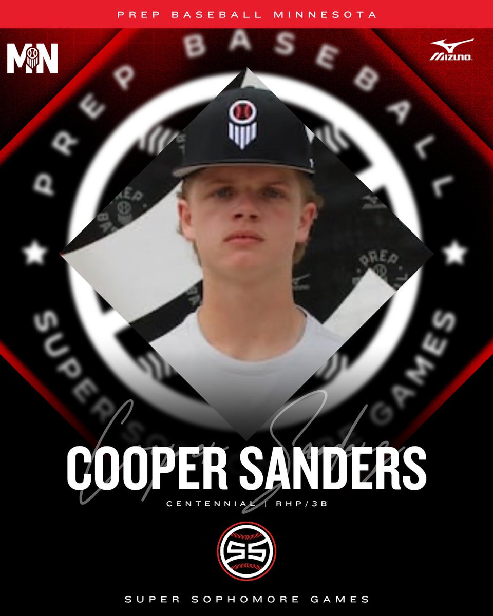𝗪𝗘𝗟𝗖𝗢𝗠𝗘 𝗧𝗢 𝗧𝗛𝗘 𝗦𝗤𝗨𝗔𝗗 🔥

𝘾𝙊𝙊𝙋𝙀𝙍 𝙎𝘼𝙉𝘿𝙀𝙍𝙎 ('28, RHP/3B, Centennial) is set to represent #TeamMinnesota at the 2025 Super Sophomore Games in KC.

👤: loom.ly/88Jb2t0 | <a href="/coopersanders_/">Cooper Sanders</a>