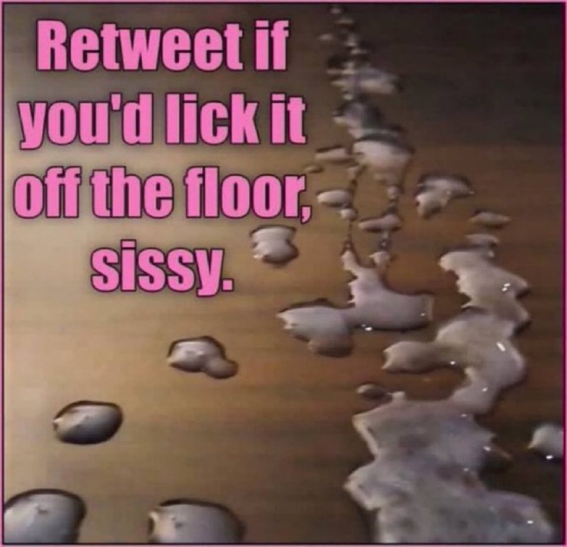 RT if you would enjoy cleaning up the mess with your tongue 👅 🙄😍🫟🫟🫟