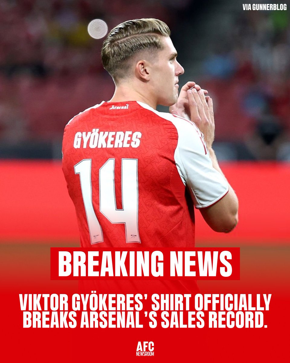 We just simply 𝐋𝐎𝐕𝐄 Viktor Gyökeres. ❤️

[via <a href="/gunnerblog/">gunnerblog</a> &amp; <a href="/TheAthleticFC/">The Athletic | Football</a> ]