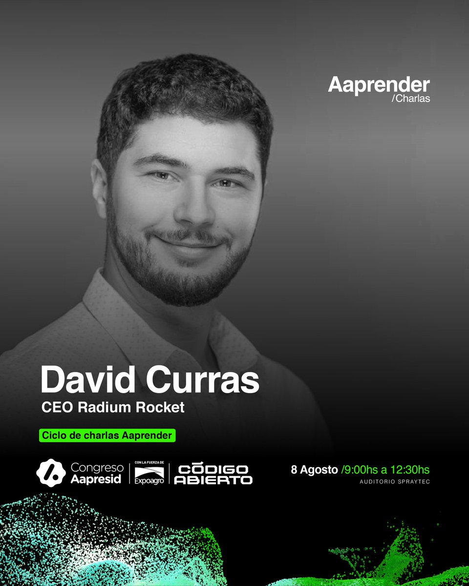 🌐 Congreso Aapresid | ¡Se descodifican nuevas charlas!

¡Te esperamos el próximo viernes 8 de agosto en el Auditorio Spraytec desde las 9:00hs con la fuerza de @expoagrocom !🚀

Más info e inscripciones en: congreso.aapresid.org.ar/es