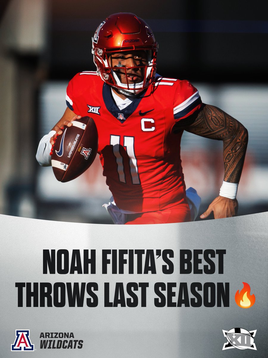 Big 12 Conference (@big12conference) on Twitter photo Don't mind us just reminiscing on 2024 Noah Fifita dimes. Let us know which is the best in the replies 🧵
#Big12FB | <a href="/ArizonaFBall/">Arizona Football</a> Don't mind us just reminiscing on 2024 Noah Fifita dimes. Let us know which is the best in the replies 🧵
#Big12FB | <a href="/ArizonaFBall/">Arizona Football</a>