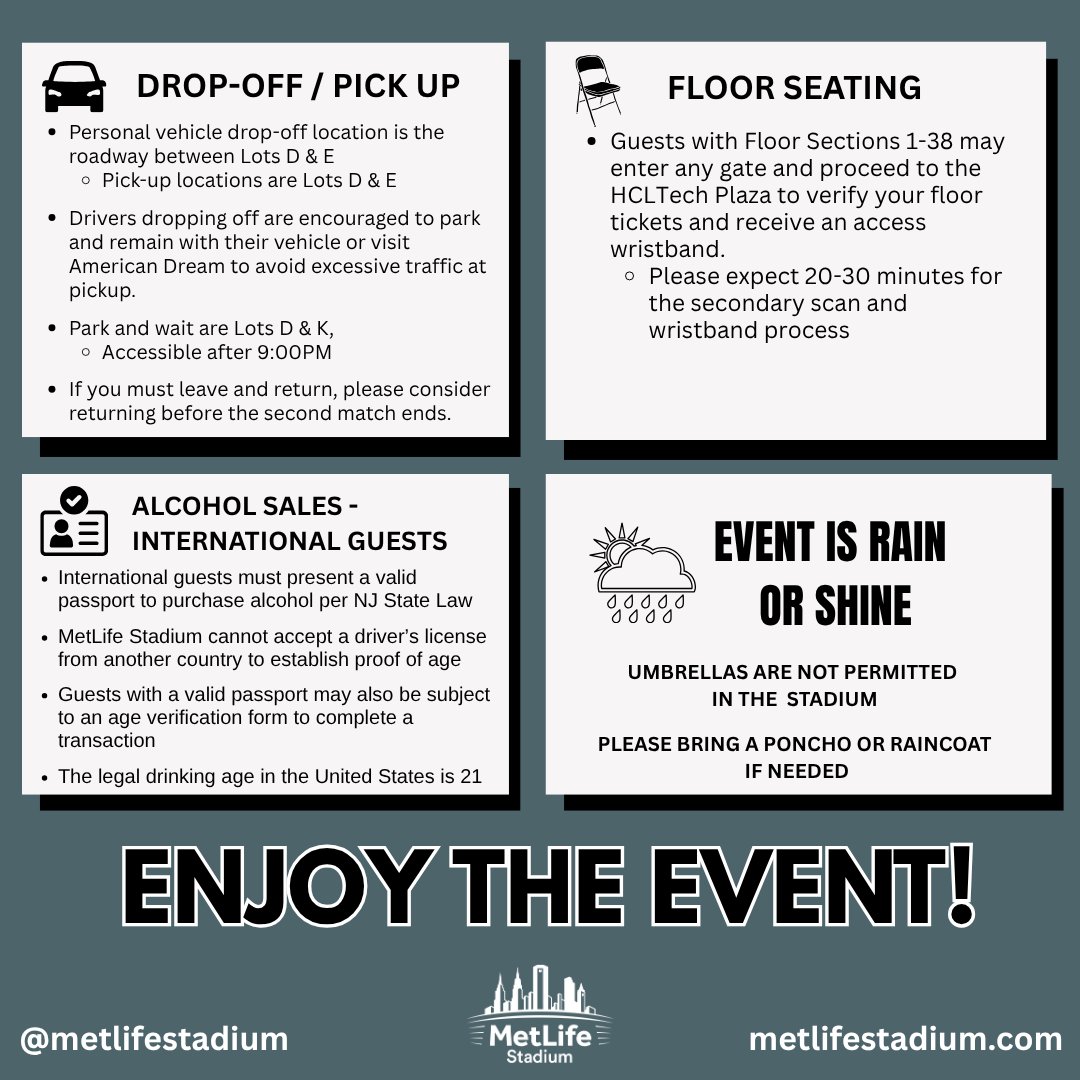 MetLife Stadium (@metlifestadium) on Twitter photo The First Ever 2-Night SummerSlam is this weekend! Here is everything you need to Know Before You Go! π€Ό π₯ 
π bit.ly/4ohGbDO
This is an event you won't want to miss! 
Tickets still available at π bit.ly/44dW3iq The First Ever 2-Night SummerSlam is this weekend! Here is everything you need to Know Before You Go! π€Ό π₯ 
π bit.ly/4ohGbDO
This is an event you won't want to miss! 
Tickets still available at π bit.ly/44dW3iq