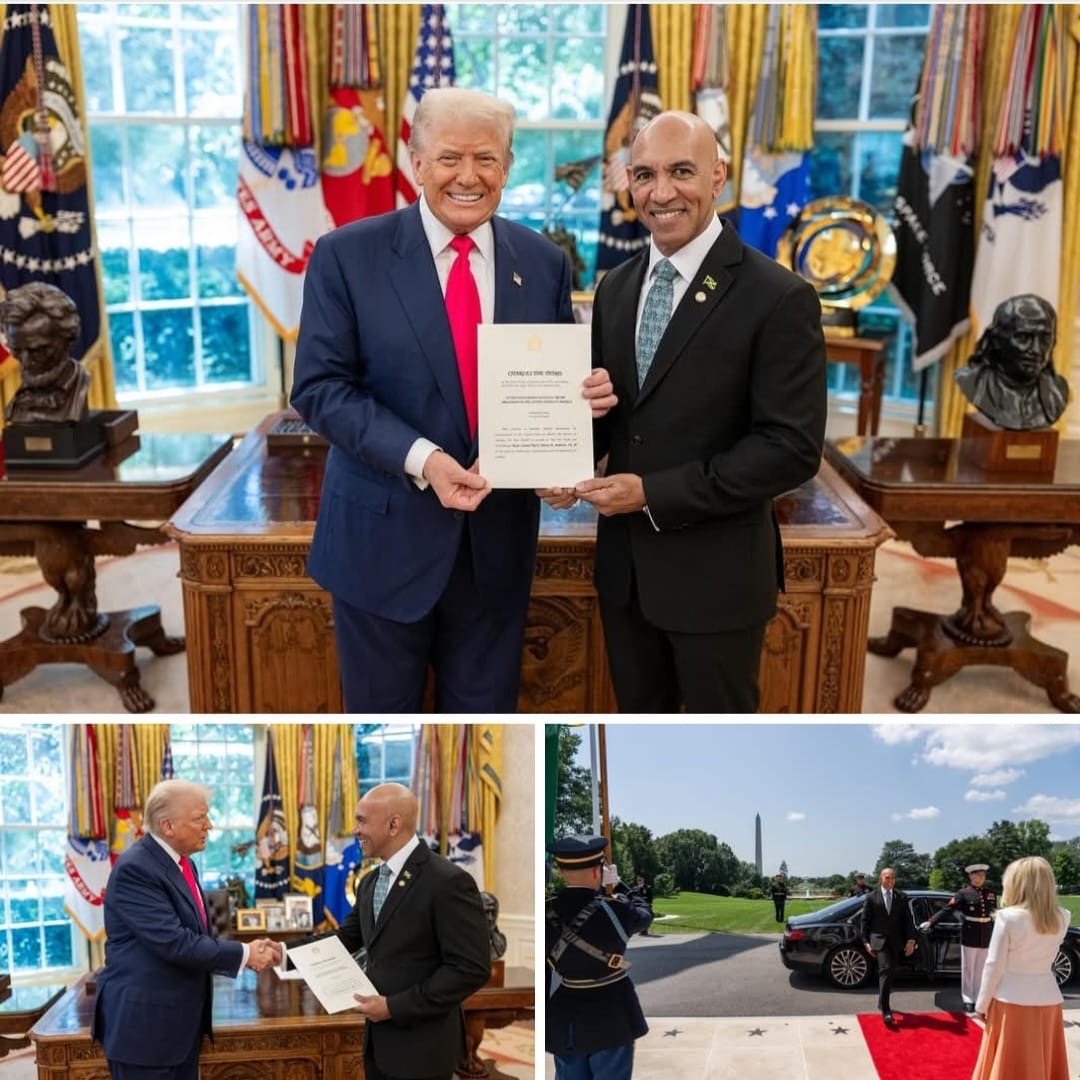 Congratulations to Ambassador Antony Anderson on officially presenting his credentials as Jamaica’s Ambassador to the United States. Wishing him success as he begins this important chapter of service and strengthens the longstanding partnership between Jamaica and the U.S.