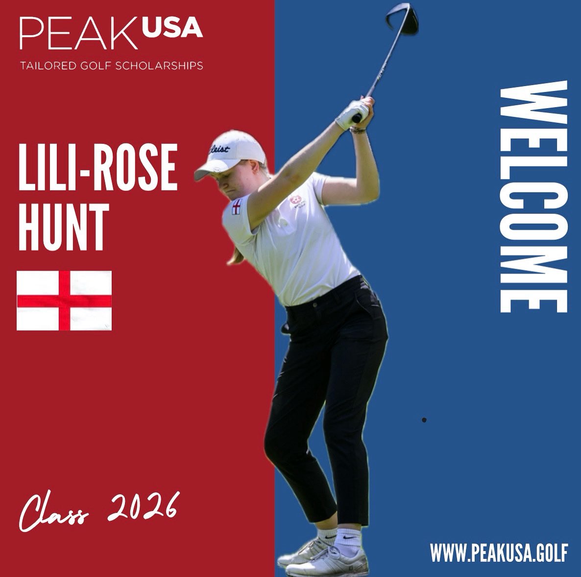 🚨NEW SIGNING🚨

We are delighted to announce our latest signing of <a href="/golfergirl2005/">Lili-Rose Hunt</a> from <a href="/GolfDroitwich/">Droitwich Golf Club</a> to the 2026 recruitment class. Lili-Rose is WAGR ranked &amp; been a 🏴󠁧󠁢󠁥󠁮󠁧󠁿 national team member . Earlier this season she won the European Masters event in 🇪🇸. Welcome! 
#teampeakusa