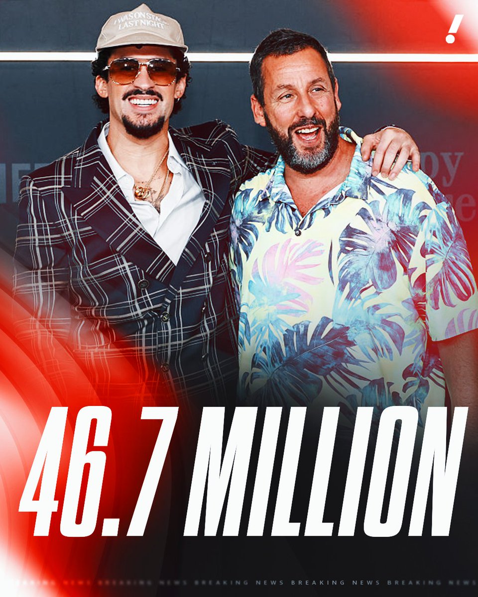 YahooSports's tweet image. Happy Gilmore 2 generated 46.7 million views in three days, making it the biggest U.S. opening weekend ever for a Netflix film, per @Variety